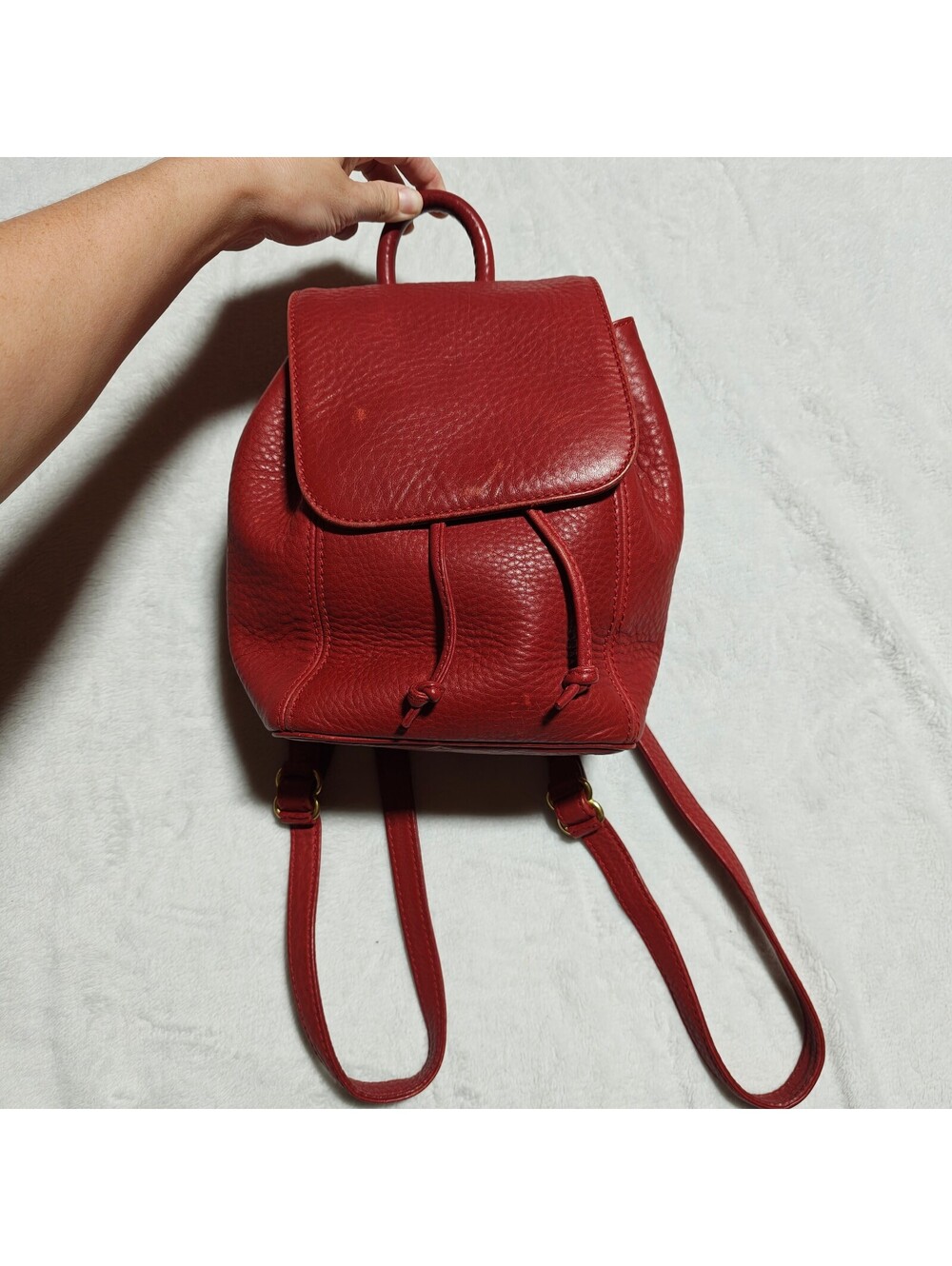 Coach vintage Sonoma mini backpack natural grain rare tomato color